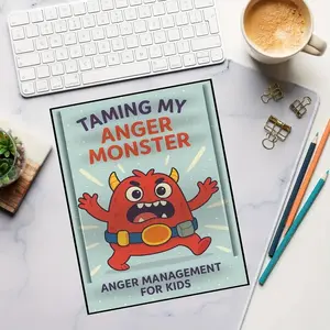 Anger Management Workbook for Teens and Adults, Interactive Anger Control Activities, Mindfulness Skills, Self-Regulation Guide with Colorful Illustrations, Guided Journal