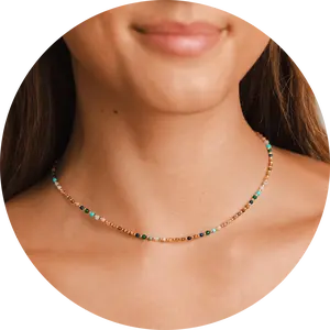 Master Healer 2mm Metal Accent Healing Necklace