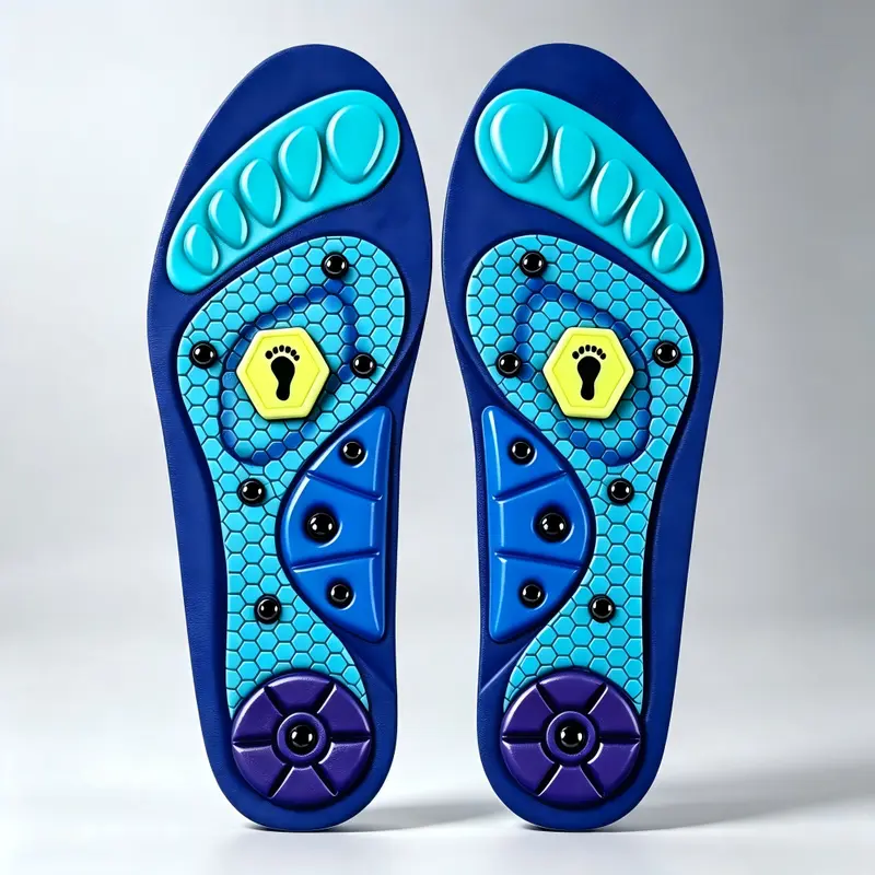 Insoles for All Day - Shock Absorbing & High Arch Support for Men & Women - 220+ lbs Capacity - Comfortable Fit for Plantar Fasciitis Relief - Summer Wear