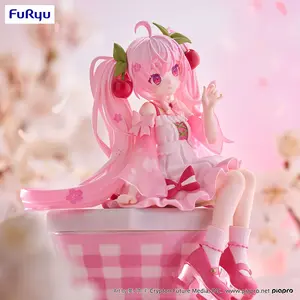 2025 Vocaloid Sakura Hatsune Miku Anime Figure Official Noodle Stopper Collectible Model