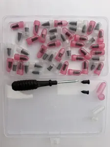 50pcs Professional Tire Repair Screw in Rubber Plug Repair Puncture Vacuum Self-Service Tire Wheel Tools