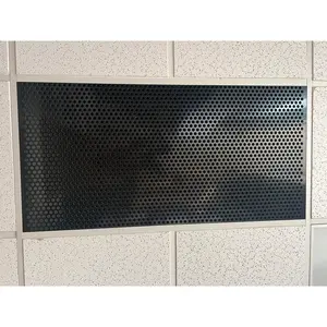 2'x4' Black Plastic Perforated tile, .5in. Perforations