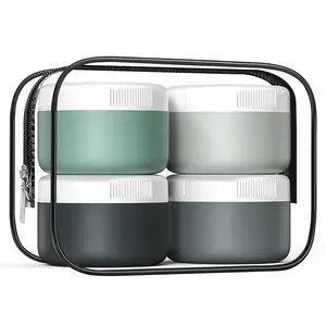 Travel Containers for Toiletries,  Cream Jars , Leak-proof 2oz Travel Size Containers, Portable Size  Jars with Lid for   Hand  Cream (4 Pack)
