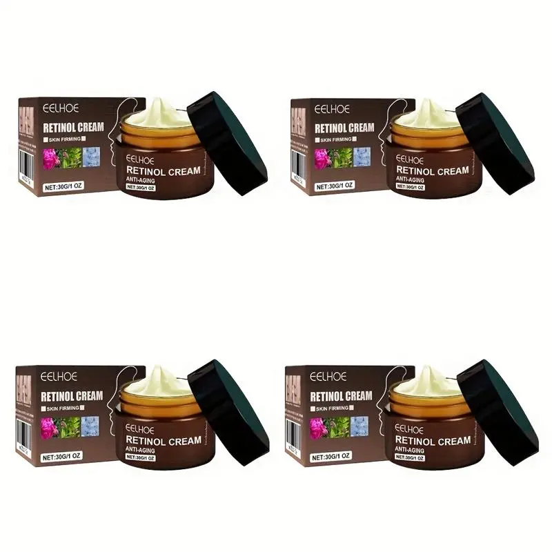 4PCS/2PCS Retinol Anti-Aging Wrinkle Firming Cream, EELHOE Retinol Anti-Aging Cream With Hyaluronic Acid And Vitamins