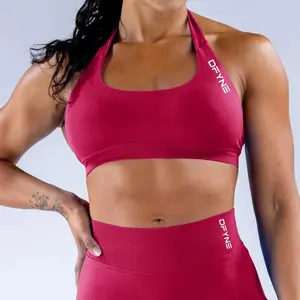 Dfyne Impact Sports Bra, Women Gym Bra, Halter Bra for Gym and Yoga, Active Wear, Fitness Fashion