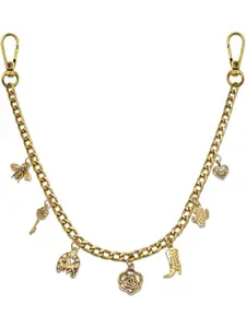 BELICEY Gold Charms Chain Bronze Western Cowgirl Chains for Handbag Vintage Flower Heart Purse Chain Wallet Chain Boot Horse Cactus Bag Accessories for Shoulder Crossbody