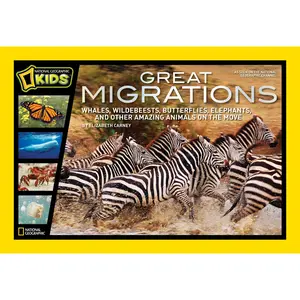 USED-Great Migrations: Whales, Wildebeests, Butterflies, Elephants, and Other Amazing Animals on the Move by Carney, Elizabeth (Hardcover)