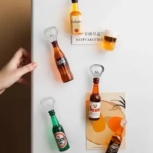 Livetai 3D Refrigerator Sticker Beer Bottle Opener, Heavy-Duty Bar & Restaurant Bottle Opener, Essential Wine & Kitchen Accessories