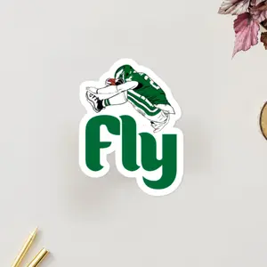 Fly Saquon Barkley Hurdle Sticker, Philadelphia Football Sticker for Laptop, Eagles Championship Stickers, Eagles Merch, Eagles Sticker Gift