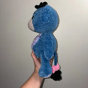 Crocheted Sad Donkey Plushie