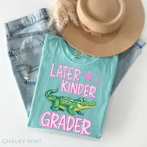 Later Gator Comfort Colors T-Shirt, Last Day of School Shirt, End of School Year Teacher Tee, Cute Kindergarten Teacher Graphic Tee