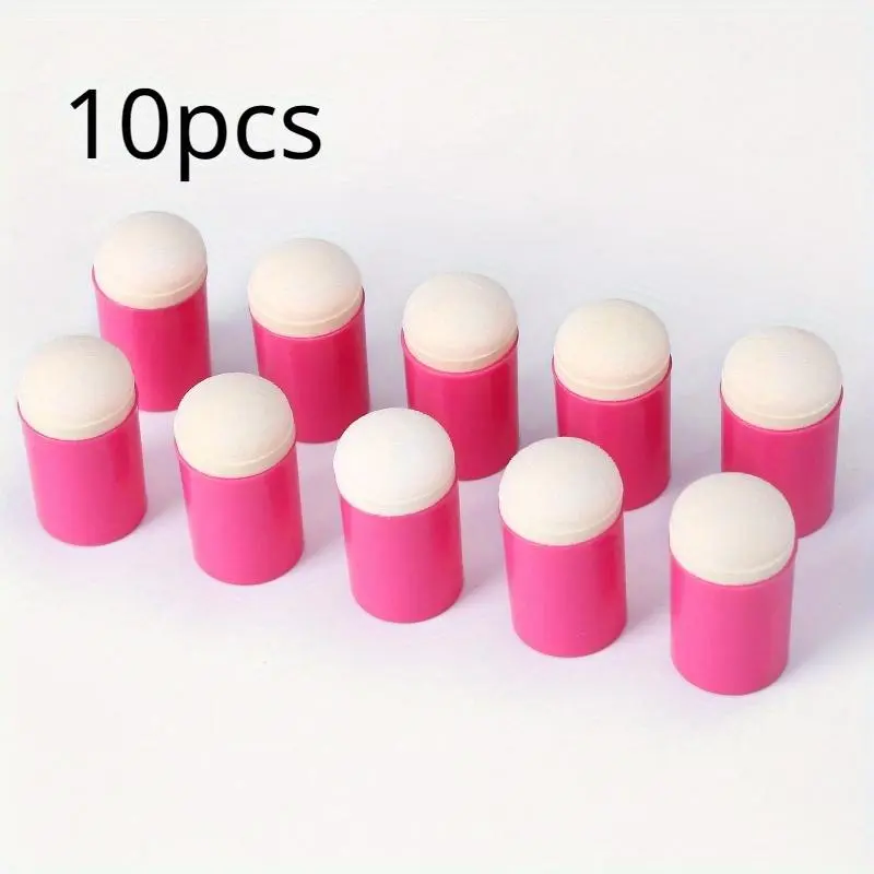 Craft Finger Sponge Daubers, 10pcs/set Finger Painting Sponge Set for Card Making, Painting, Stamping, Ink