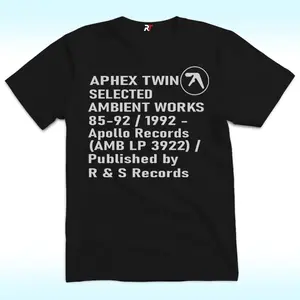 Aphex Twin Selected Ambient Works 85-92 Shirt, Apollo Records Tee, Gift for Woman and Man, Fashion Cotton, Full Colors, Full Sizes, For Men, For Women