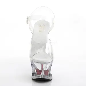 7 Inch Heel MOON-708HRS Clear Red