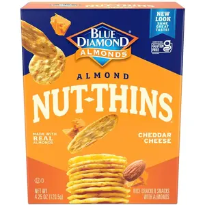 Blue Diamond Almonds Nut Thins, Cheddar Cheese, 4.25 Oz