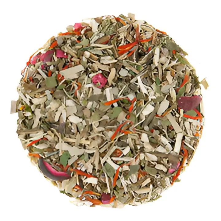 Cranberry Echinacea Tea - Loose Leaf Blend with Strawberry Blackberry Tulsi Chamomile Safflower Petals Organic Caffeine-Free Cold Defense Beverage Herbal Natural