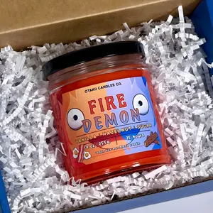 Fire Demon Candle | Howl's Castle Anime Candle | Vegan Apricot Wax Candle