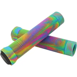 Handlebar Grips, Rubber Bicycle Grips Soft Cycling Grips Non-Slip  Handles Grips for Pro Stunt Scooter Bars and BMX Bikes Bars