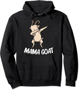 Funny Goat Art For Women Mom Dabbing Sheep Grass Farm Animal Pullover Hoodie - Lydiagarcia Shop 38B09DBT5MQT