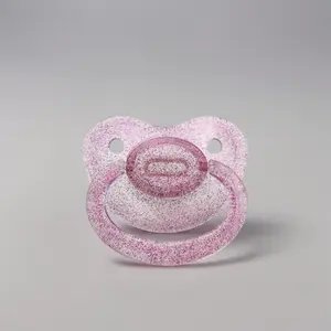 Glitter Therapy Adult Pacifier for Stress Relief - Stylish Pink Glitter Design - Simple & Effective for Adults