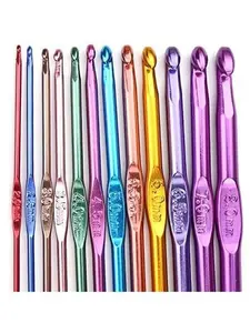 14 count Aluminum Crochet Hooks Knitting  Craft Yarn 2.0mm/2.5mm/3.0mm/3.5mm/4.0mm/4.5mm/5.0mm/5.5mm/6.0mm/6.5mm/7.0mm/8.0mm/9.0mm/10.0mm