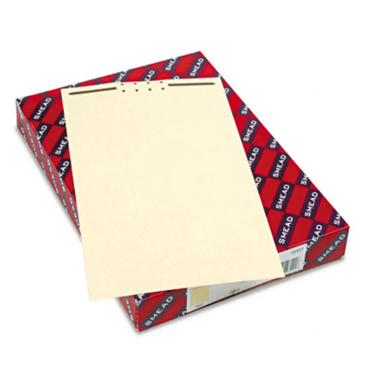 Smead 212 MAIN Recycled Manila Folder with Prongs, Legal Size, 2" Capacity, 100-Count Box, 10% Post-Consumer Material, Office Accessories, Important Document Organizer, Easy Access in Meetings