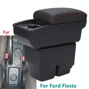 Car Armrest Box, Car Armrest Storage Box, Dedicated Storage Box for Interior Details, Essential Car armrest cover for Ford Fiesta MK7 2009-2017, Car Console Organizer