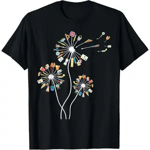 Dandelion Art Shirt for Artist or Art Teacher | Creative Art T-Shirt Graphic tees