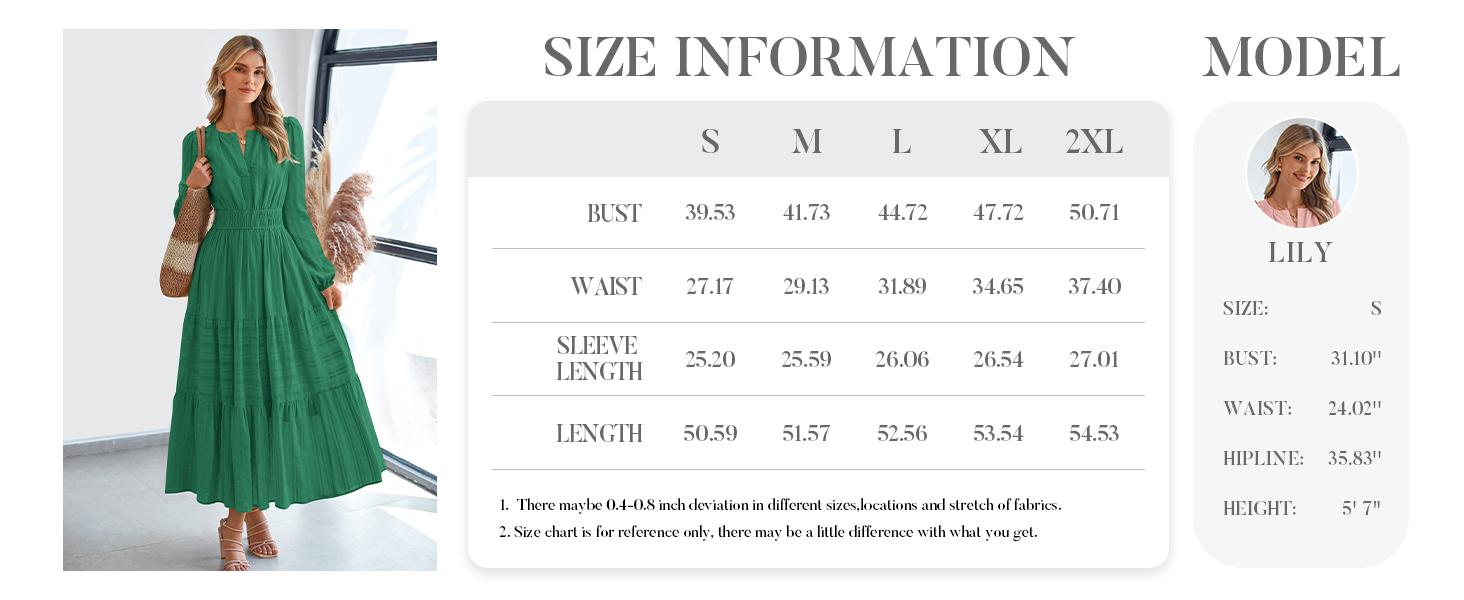 BTFBM Fall Dresses for Women 2026 Casual Long Sleeve V Neck Elastic Waist Lightweight Maxi Wedding Guest Dress Pockets