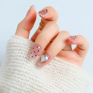 2026 New Premium Mid-Length Trapezoid Press-On Nails 24-32PCS 10 Sec Quick Apply Glossy & Matte Double Finish Ideal for Daily Parties Dates Weddings & Gifts Top Whitening Fake Nails Fits All Nail Shapes