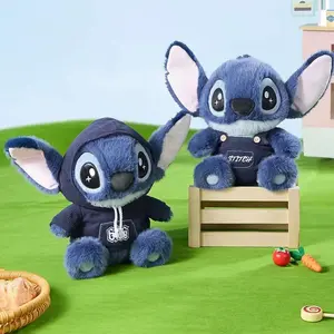 12 Inch Sitting Stitch Plush by MINISO, Classic 626 Hoodie & Overalls Design, Fluffy Plushie for Decoration & Gifting, Officially Licensed Disney Toy #LiloAndStitch