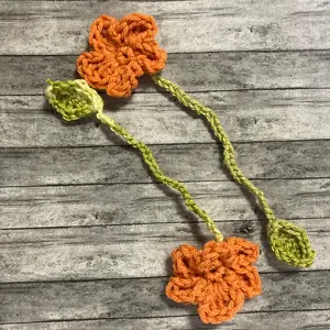 Crochet Flower Bookmark