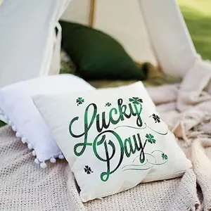 St.Patrick’s Day Pillow Soft White