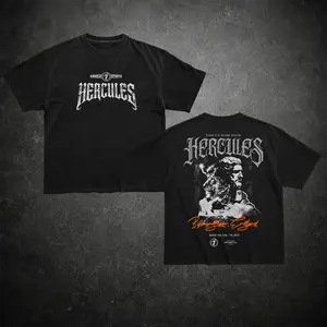 Hercules Gym Shirt, Gym Apparel, Workout Wear, Training Men's Top, Aesthetic Shirt, Discipline, Strength, Focus