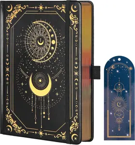 Dot Journal, 160gsm 190 Numbered Pages  Dot Grid Journal for planner, Diary for Work & Sketching, A5 Hardcover Leather Journal for Writing Women Men