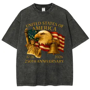 USA 250th Anniversary Vintage Tee 90s Graphic Tees Men's t Shirts Graphic Tee t Shirts Funny Graphic Tee Good Graphic Tees Men's Graphic Tees Streetwear Outfits Men Vacation Outfits Oversized Tshirt Men