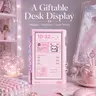 Divoom Times Frame 10.1in Rectangle Pink Smart Desk Display - WiFi Digital Photo Frame with Transparent IPS Screen, 64GB Storage, Adjustable RGB Ambient Light, Pixel Art, Remote Photo Sharing, Colorful Aesthetic Home Decor for Back to School Dorm techvibe