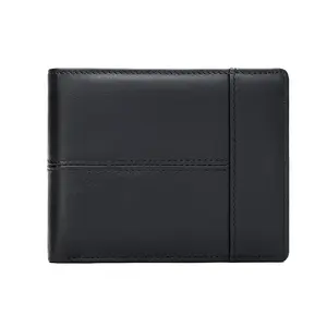 Qianlai Anti-theft Genuine Leather Men's Wallet Short Top Layer Cowhide Multi-card Slots Coin Purse High Quality