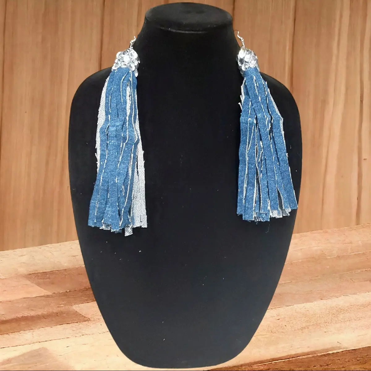 jeans diy earrings jeans diy earrings