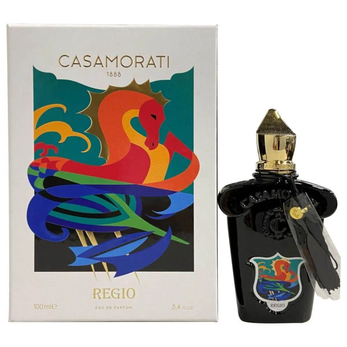 Xerjoff Casamorati 1888 Regio Unisex Eau de Parfum (EDP) Spray - Amber Warm Spicy Fragrance with Aromatic Bergamot, Citrus Lavender, Lemon Notes, 3.4 fl oz for Unisex Wear, Musk, Rose, Fruity, Vanilla
