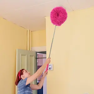 Sleek Washable Dust Buster with Extension Pole Ceiling Fan Cleaner Essential for Summer & Fall Housekeeping Must-Have