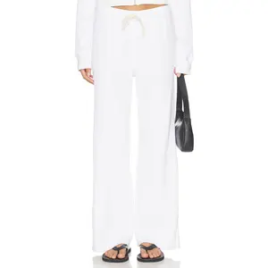 perfectwhitetee Waffle Pants in White