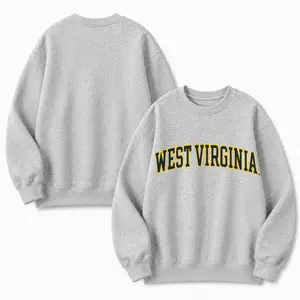 Vintage Varsity Graphic Tee – Retro College Style Oversized Streetwear T-Shirt West Virginia