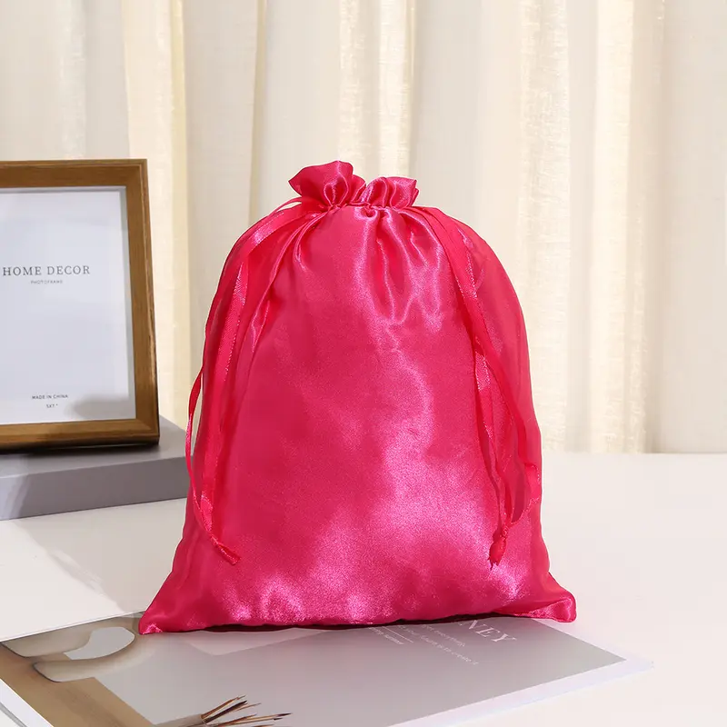Satin Wig Organizer Pouch - 1-Piece Easy-Carrying Hair Accessory Packaging Bag, Travel Storage Solution for Wig & Hair Accessory Needs