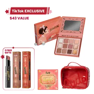 Rude Cosmetics Day-to-Night, Warm-Tone Makeup Kit featuring The Roaring 20's Collection