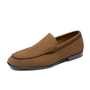 BRUNO MARC Men's Classic Penny Loafers Leather Dress Shoes Comfort Lightweight Slip-on Shoe SpringStatements Breathable Suede Featherlight Steps Tailored Comfort Stable Flexible - Footwear