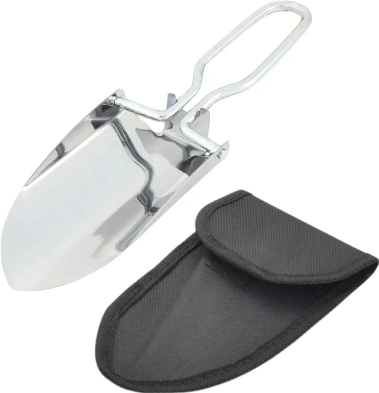 Stainless Steel Folding Shovel, Mini Lightweight Camping Shovel with  Storage Bag, 2 Styles - Ideal for Gardening, Hiking