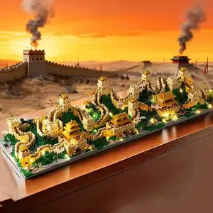 Great Wall Building Blocks Set, Durable Abs Material, Multicolor Mixed, Perfect Gift for Holidays and Birthdays, Model Cp1036