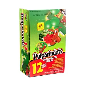 De la Rosa Pulparindots Watermelon 12 ct - 12 Packets of Watermelon Flavor Snacks