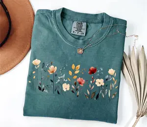 Comfort Colors Wildflower Shirt Floral Cottagecore Shirt Botanical Shirt Flower Shirt Nature Shirt Wildflower Tshirtwild Flower Shirt